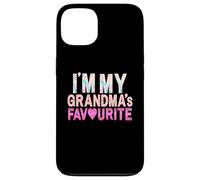 Grafica divertente con scritta "Grandma's Favorite Grandson" Custodia per iPhone 13
