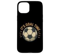 Grafica divertente da calcio "It's Goal Time" Custodia per iPhone 15 Plus