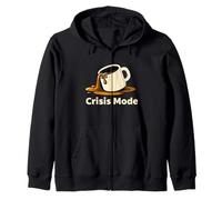 Grafica Divertente Minima del caffè versato della modalità di Crisi Felpa con Cappuccio
