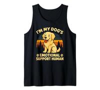 Grafica Divertente per Amanti dei Cani con Scritta I'm My Dog's Emotional Support Canotta