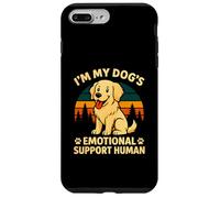 Grafica divertente per amanti dei cani con scritta "I'm My Dog's Emotional Support Custodia per iPhone 7 Plus/8 Plus