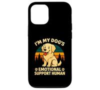 Grafica divertente per amanti dei cani con scritta "I'm My Dog's Emotional Support Custodia per iPhone 12/12 Pro