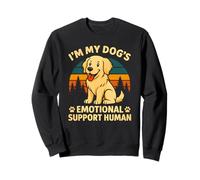 Grafica Divertente per Amanti dei Cani con Scritta I'm My Dog's Emotional Support Felpa