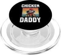 Grafica divertente per amanti della fattoria dei galli con scritta "Chicken Daddy" PopSockets PopGrip per MagSafe