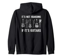 Grafica divertente per chitarristi con scritta "It's Not Hoarding If It's Guitars" Felpa con Cappuccio