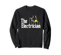 Grafica Divertente The Electrician Master Sparky Lightning Bolt Felpa