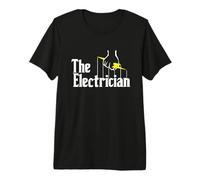 Grafica Divertente The Electrician Master Sparky Lightning Bolt Maglietta Premium