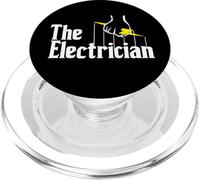 Grafica divertente The Electrician Master Sparky Lightning Bolt PopSockets PopGrip per MagSafe