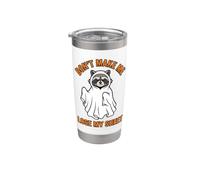Grafica "Don't Make Me Lose My Sheet Ghost Raccoon Bicchiere termico in acciaio inox doppia parete