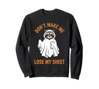 Grafica Don't Make Me Lose My Sheet Ghost Raccoon Felpa