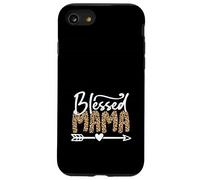 Grafica elegante con stampa leopardata della mamma benedetta Custodia per iPhone SE (2020) / 7/8
