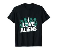 Grafica Extraterrestre Carina I Love Aliens Maglietta