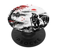 Grafica fantasma samurai giapponese vintage PopSockets PopGrip Adesivo