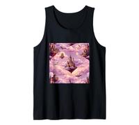 Grafica Fantasy Castle Sky Dragons Floating Kingdom Canotta