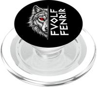 Grafica FENRIR Wolf Norse Rune Red Eye. PopSockets PopGrip per MagSafe