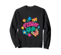Grafica Floreale Bloom Like a Butterfly Felpa