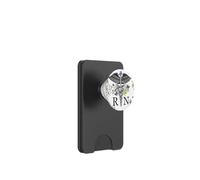 Grafica floreale con farfalle infermiere registrate PopSockets PopWallet per MagSafe