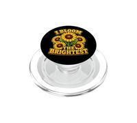 Grafica floreale ispiratrice I Bloom The Brightest Sunflower PopSockets PopGrip per MagSafe