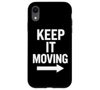 Grafica freccia motivazionale Keep It Moving Custodia per iPhone XR