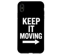 Grafica freccia motivazionale Keep It Moving Custodia per iPhone XS Max