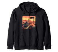 Grafica Freedom Motorcycle Ride Felpa con Cappuccio