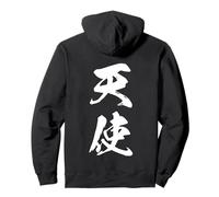 Grafica Giapponese con Kanji '天使' (Angelo) Felpa con Cappuccio
