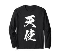 Grafica Giapponese con Kanji '天使' (Angelo) Maglia a Manica