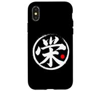 Grafica giapponese Kanji con scritta "Glory" Custodia per iPhone X/XS