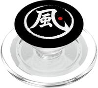 Grafica giapponese Kanji con scritta "Wind" PopSockets PopGrip per MagSafe