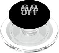 Grafica grigia Go Off I Guess monocromatica a colori PopSockets PopGrip per MagSafe