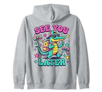 Grafica Groovy Alligator Student Addio Felpa con Cappuccio