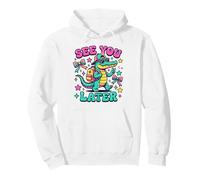 Grafica Groovy Alligator Student Addio Felpa con Cappuccio
