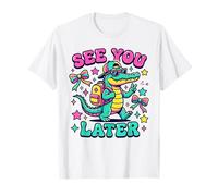 Grafica Groovy Alligator Student Addio Maglietta
