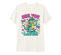 Grafica Groovy Alligator Student Addio Maglietta Premium