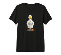 Grafica Grumpy Duck in Accappatoio Maglietta Premium