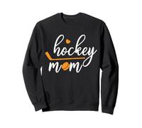 Grafica Hockey Mamma Cuore Amore Sport su Ghiaccio Felpa