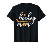 Grafica Hockey Mamma Cuore Amore Sport su Ghiaccio Maglietta