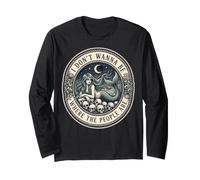 Grafica I Dont Wanna Be Where The People Are Mermaid Maglia a Manica