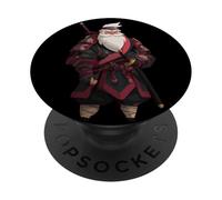 Grafica impressionante Samurai Babbo Natale PopSockets PopGrip Adesivo