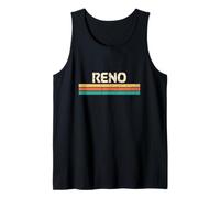 Grafica in Stile retrò a Righe Vintage Anni '70 Reno Nevada Canotta