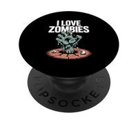 Grafica inquietante dei non morti di I Love Zombies PopSockets PopGrip Adesivo