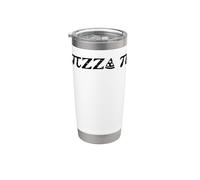 Grafica invecchiata per amanti della matematica Pizza Pi Bicchiere termico in acciaio inox doppia parete