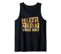 Grafica ispiratrice di Black And Gold Vibes Only Canotta
