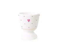Grafica laboratorio portauovo con vero oro | tazza in porcellana | cuore