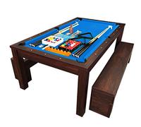 grafica ma.ro srl Tavolo da Biliardo 7 FT Carambola Rich Blu Full Optional E Piano Tavolo con PANCHE