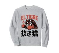 Grafica Manga Streetwear Tigre Tiger Urban Maneki Neko Felpa