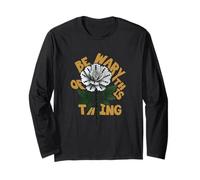 Grafica Marrone con Scritta Ain't Nothing Sweet Brown Maglia a Manica