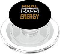 Grafica marrone Final-Boss-Energy Brown PopSockets PopGrip per MagSafe