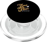 Grafica marrone pilota del mio tempo marrone PopSockets PopGrip per MagSafe