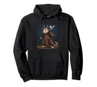Grafica marsupiale Possum Samurai Art Bushido Felpa con Cappuccio